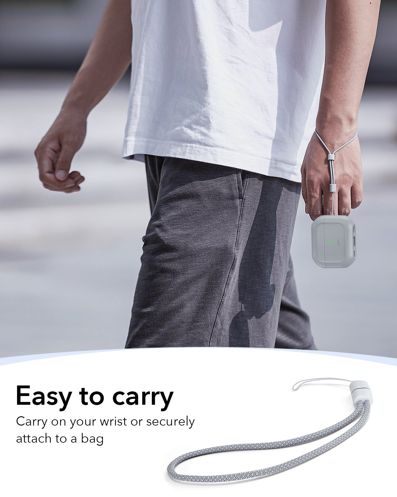 Gray AirPods Pro 3 Case cover