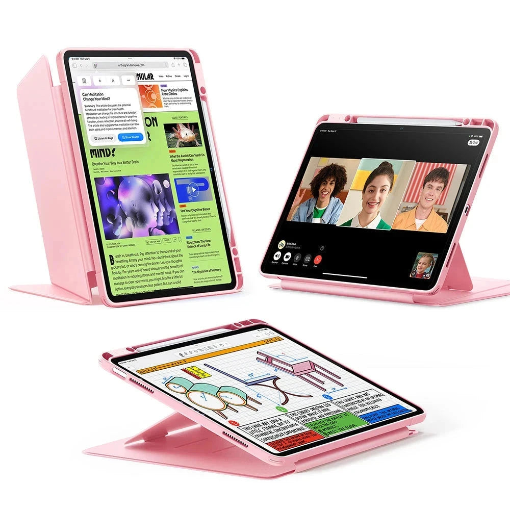 iPad Air 13" (2025) Flip Magnetic Case with Pencil Holder - Pink ESR ESR