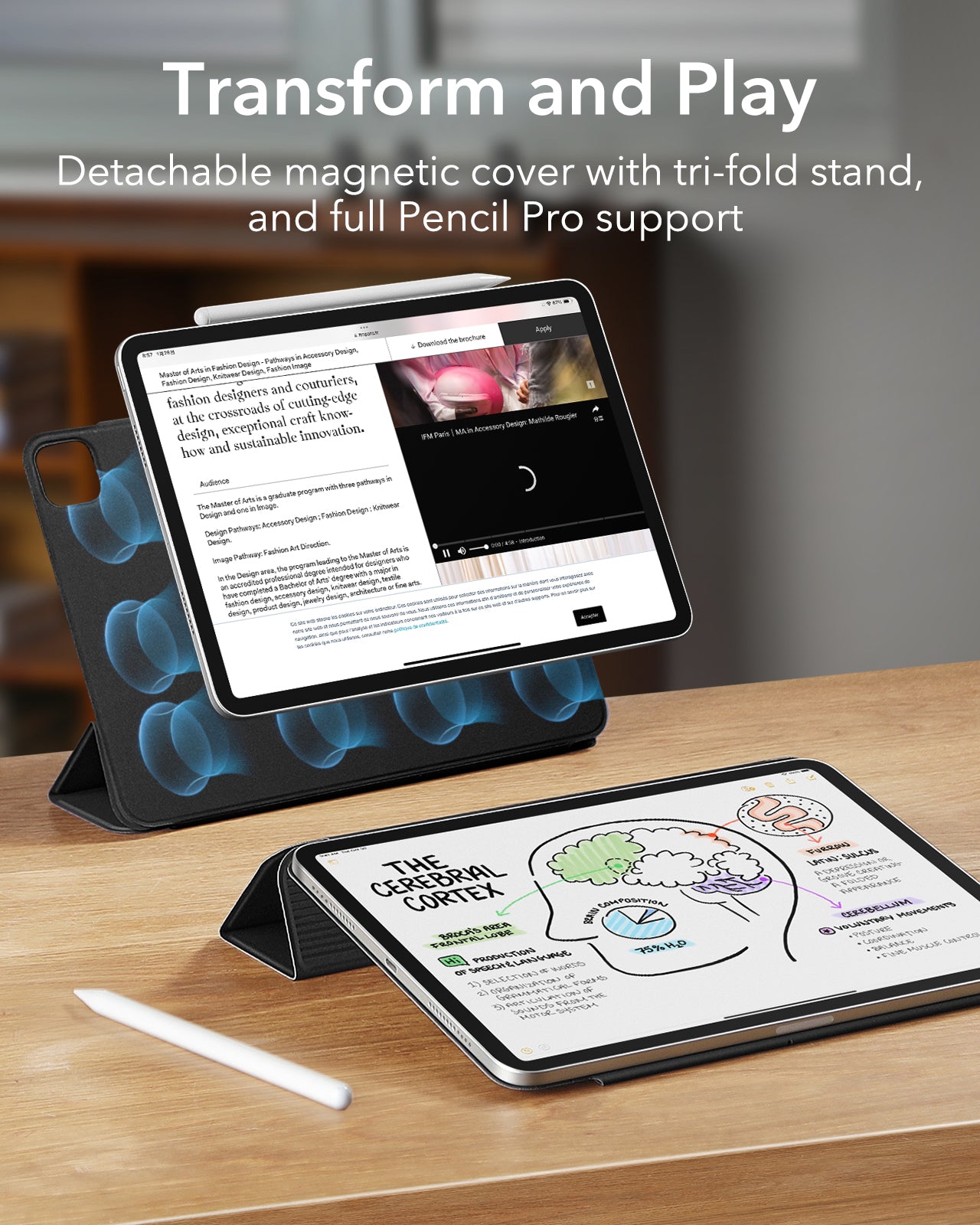 iPad Pro 11 inch Rebound Magnetic Case - Black ESR ESR