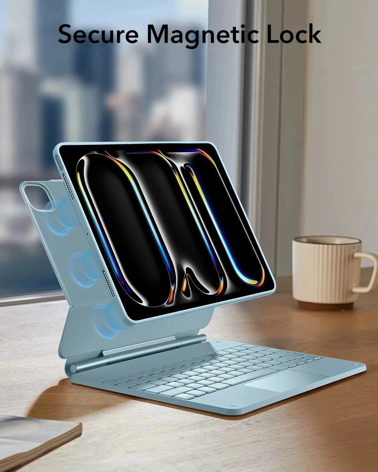 iPad Pro 13ʺ (2025) Bundle Rebound Magnetic Keyboard Case 360 & Armorite Screen Protectors - US Layout-Blue ESR ESR