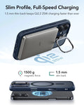 ESR iPhone 17 Magsafe Case with Stand Camera Control Frosted Blue Wireless charging
