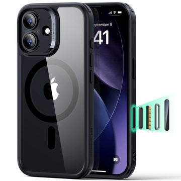 iPhone 17 Magsafe Case with Camera Control Clear Black