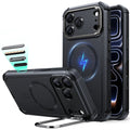 iPhone 17 Pro Cyber Tough Magnetic Case (Camera Control, Stash Stand) - Black ESR ESR