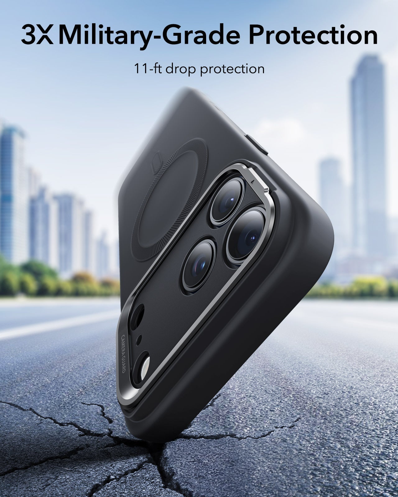 iPhone 17 Pro Max Cloud Soft Magnetic Case (Camera Control, Stash Stand) - Black ESR ESR