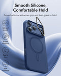 iPhone 17 Pro Max Cloud Soft Magnetic Case (Camera Control, Stash Stand) - Navy Blue ESR ESR
