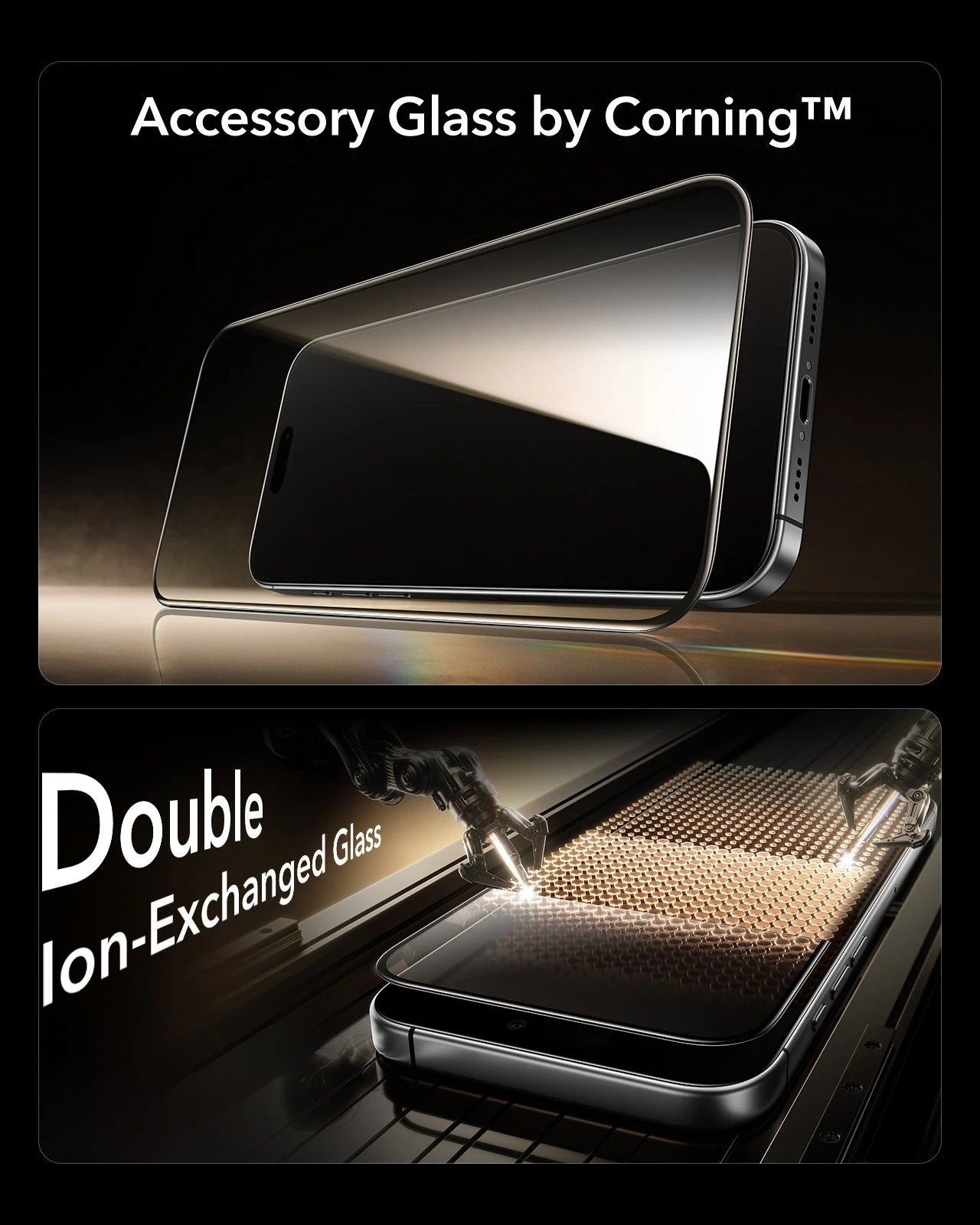 ESR iPhone 17 Pro UltraFit Corning Glass Screen Protector accessory glass by corning