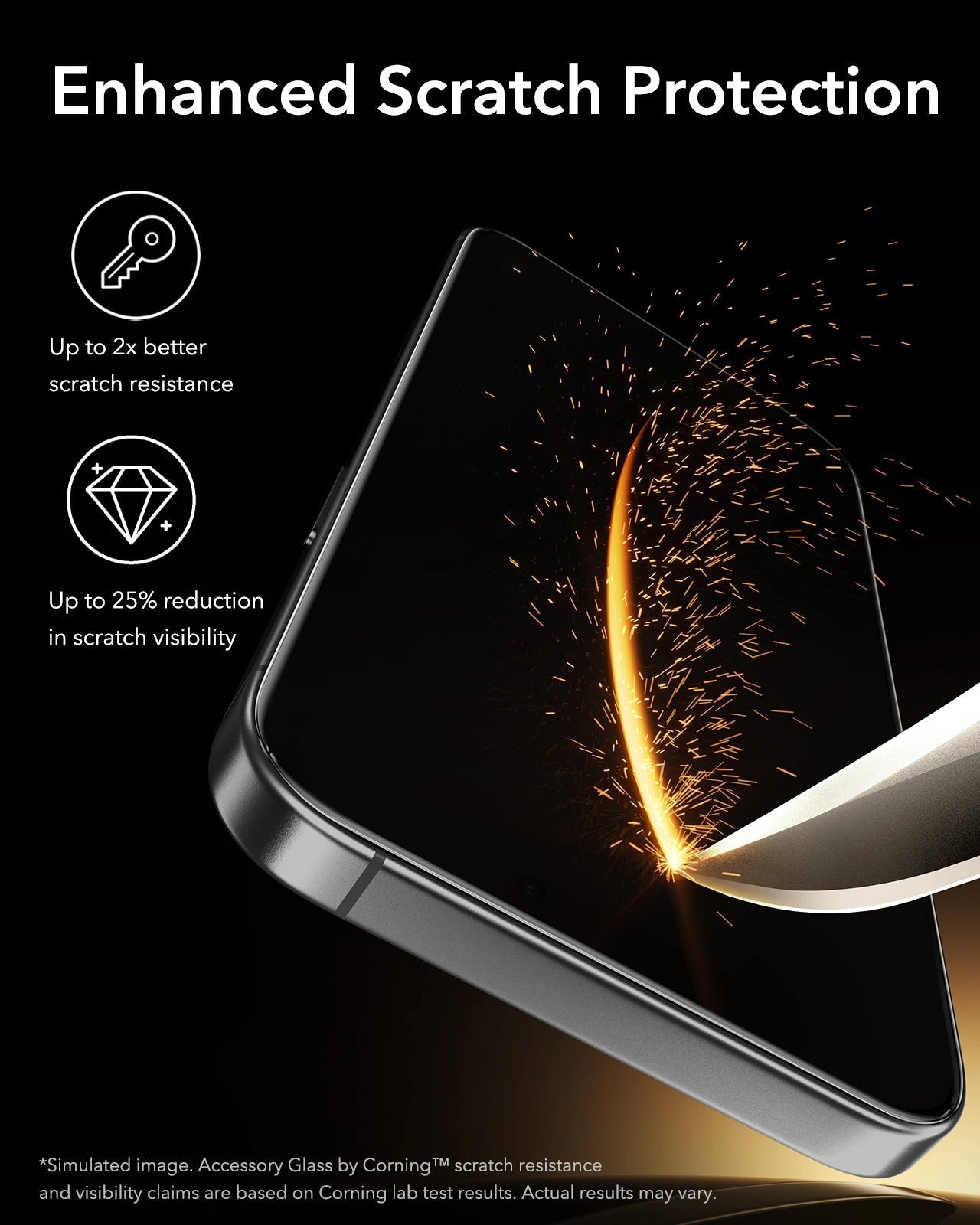 ESR iPhone 17 Pro UltraFit Corning Glass Screen Protector scratch protection