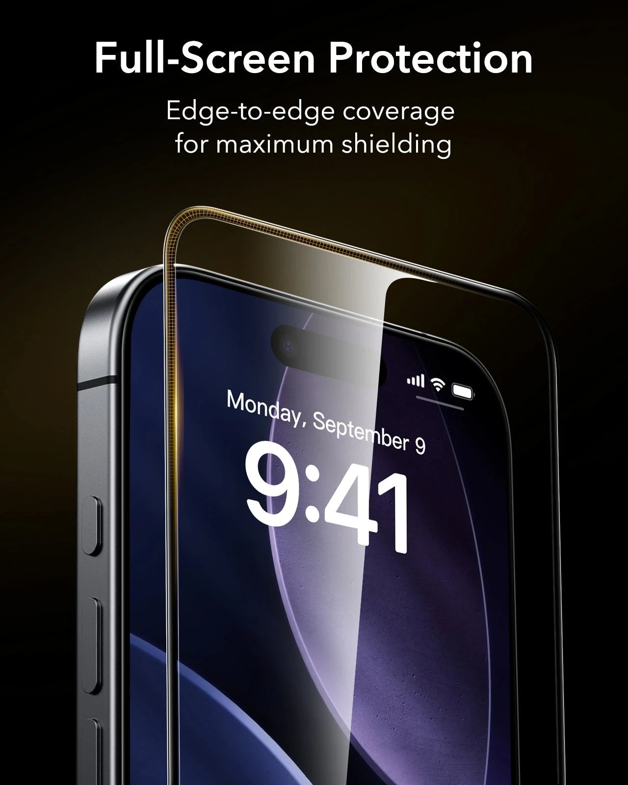 ESR iPhone 17 Pro UltraFit Corning Glass Screen Protector full screen protection