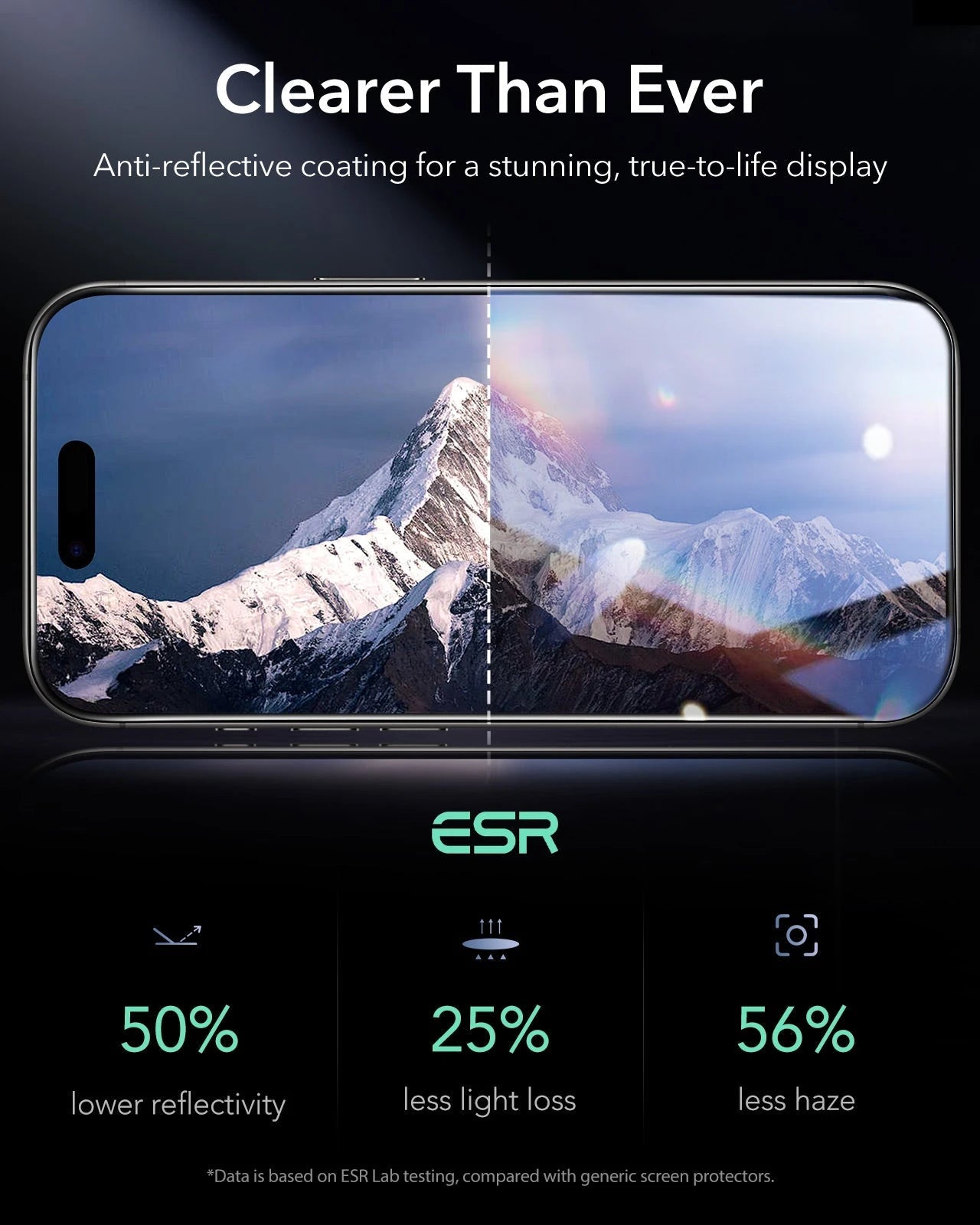 ESR iPhone 17 Pro UltraFit Armorite Screen Protector clear than ever