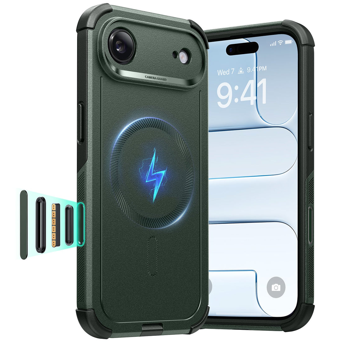 iPhone Air Cyber Tough Magnetic Case (Camera Control) - Olive Green ESR ESR