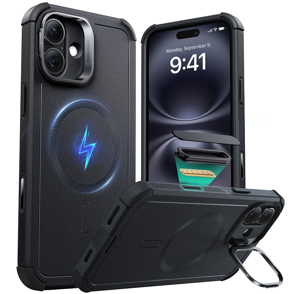 iPhone 16 Cyber Tough Magnetic Case (Camera Control, Stash Stand) ESR ESR