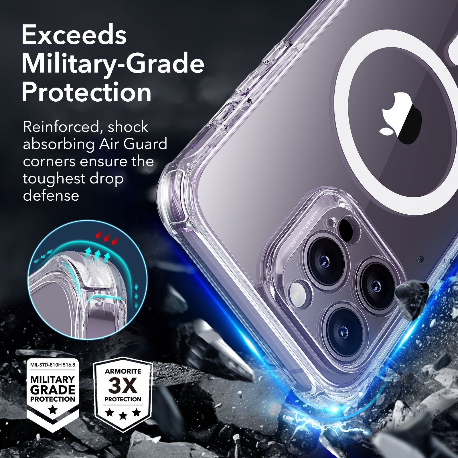 iPhone 14 Pro Max Armor Tough Case (HaloLock) - Clear ESR ESR