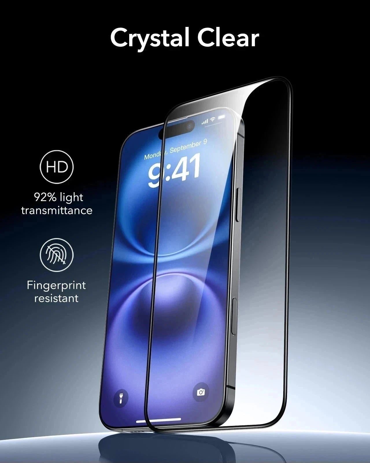 iPhone 16 Classic Hybrid Magnetic Case (Camera Control) & Screen Protection Bundle - Clear ESR ESR