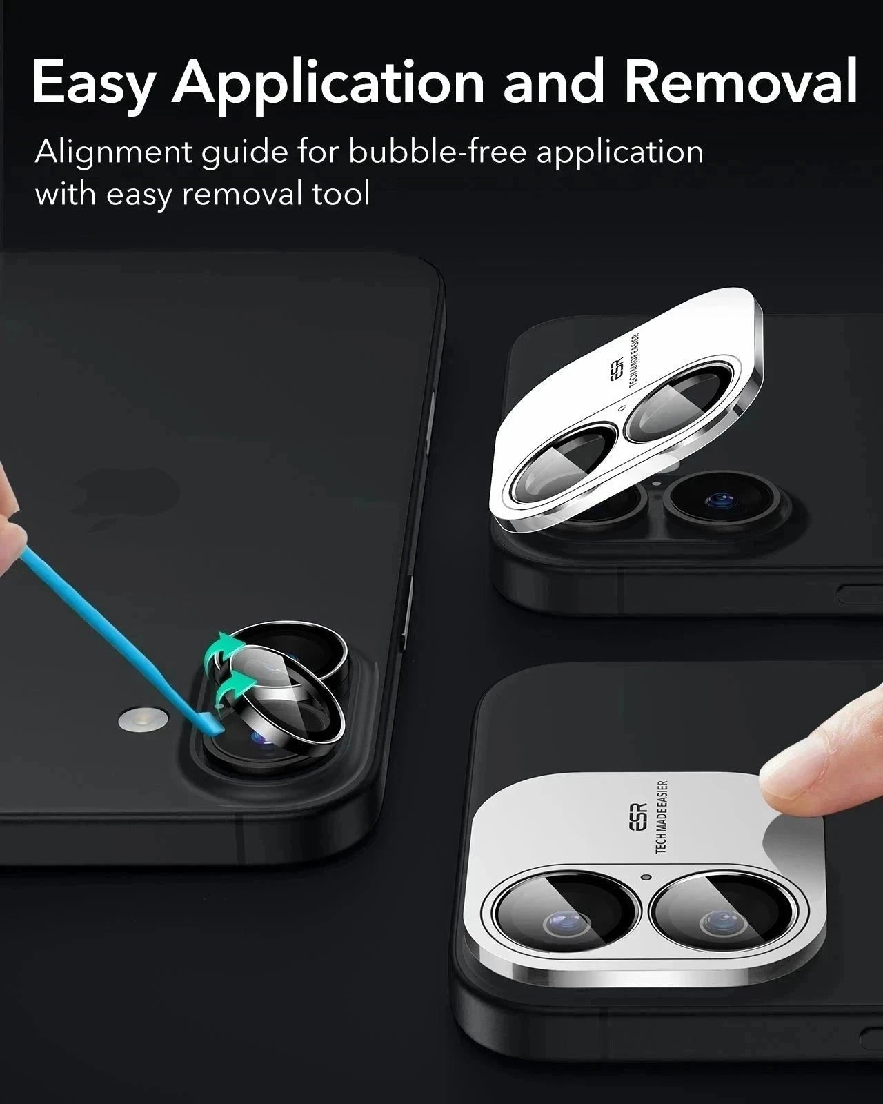 iPhone 16 Classic Hybrid Magnetic Case (Camera Control) & Screen Protection Bundle - Clear ESR ESR