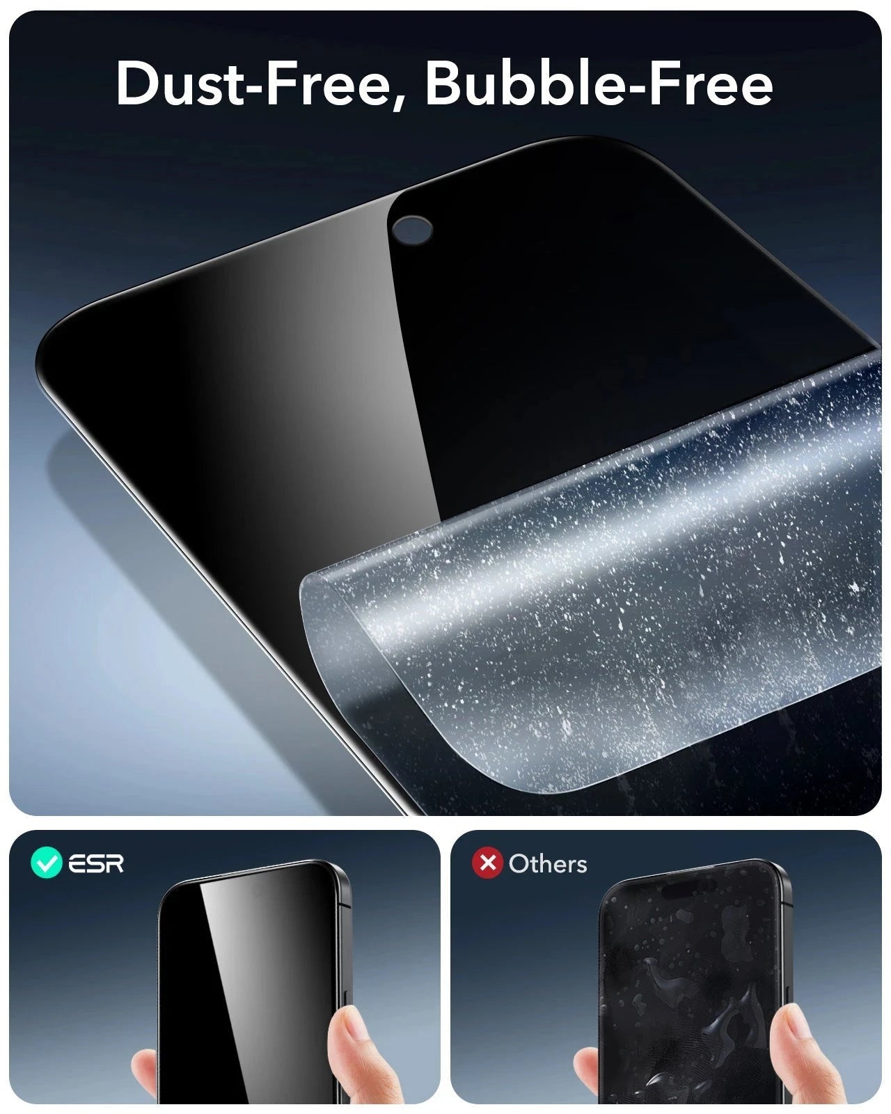 iPhone 16 Pro UltraFit Armorite Privacy Screen Protector - 3 Pack ESR ESR