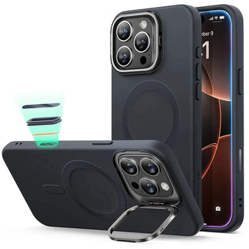 iPhone 16 Pro Max Cloud Soft Magnetic Case (Camera Control, Stash Stand) - Black ESR ESR