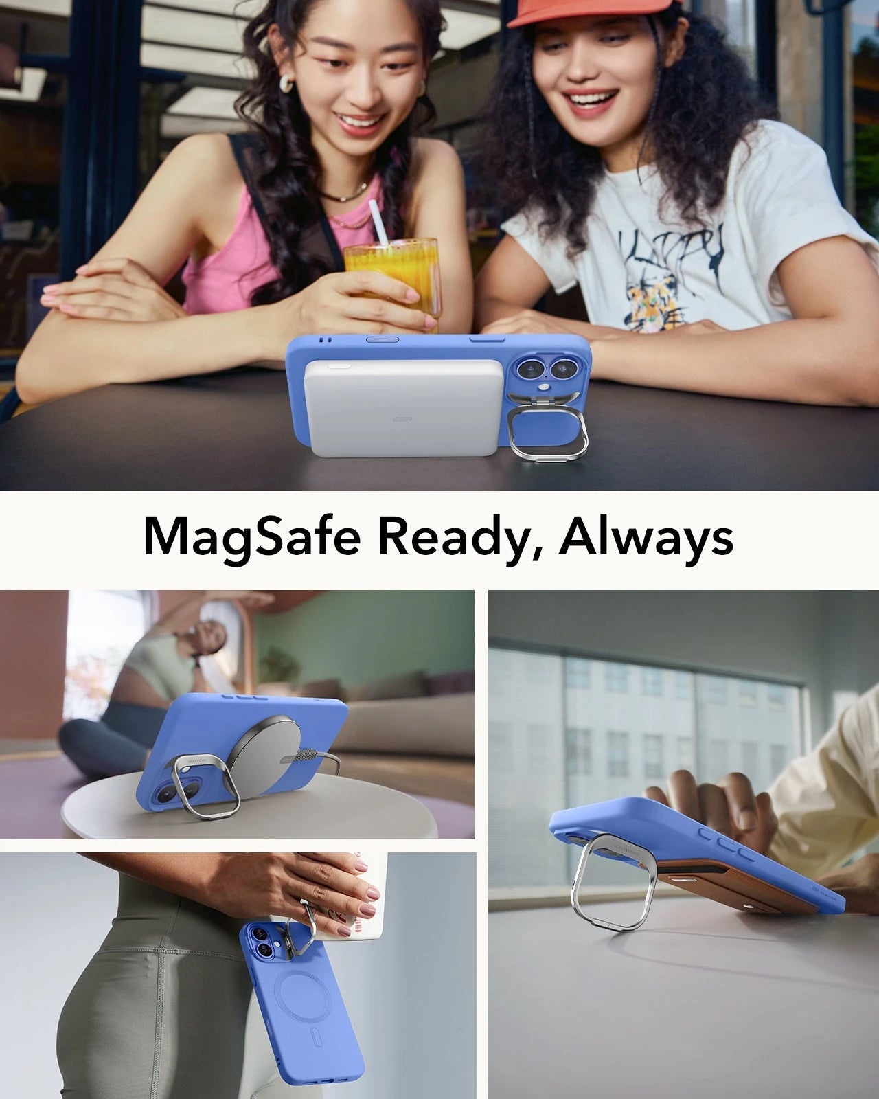 iPhone 16 Cloud Soft Magnetic Case (Camera Control, Stash Stand) - Ultramarine ESR ESR
