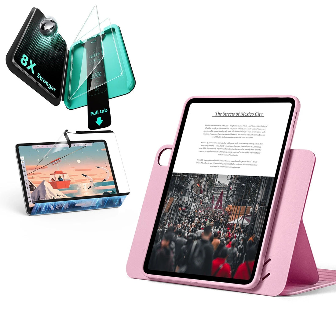 iPad Air 11″ (2025) Shift Transformation Bundle - Pink ESR ESR