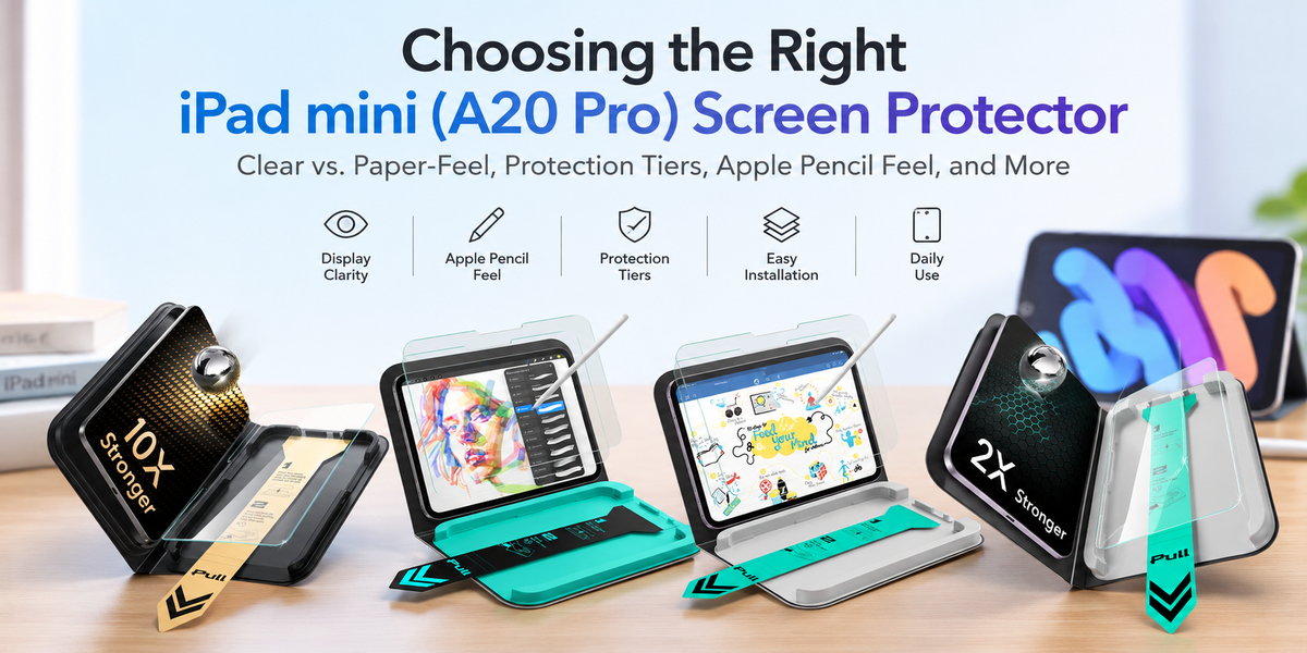 How to Choose an iPad mini (A20 Pro) Screen Protector: Clear or Paper-Feel?
