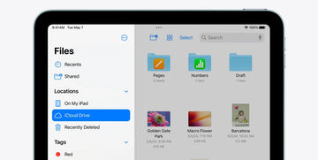 iPad Air showcasing the Files app (1)
