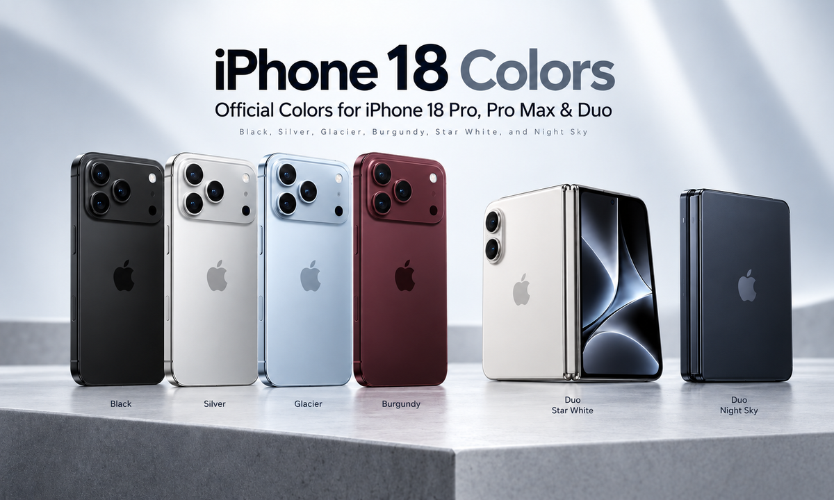 iPhone 18 Farben: Pro, Pro Max & Duo offiziell – erste Gerüchte für 2027