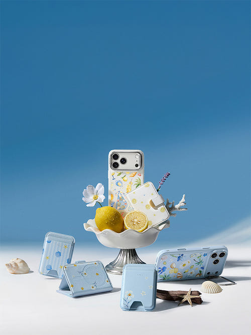 New in: Our first-ever Summer Print Collection — printed cases and matching wallets.