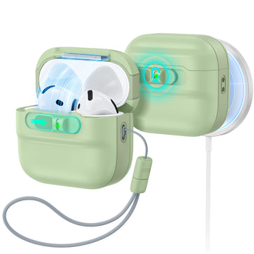 ESR AirPods 4 case with built-in magnets for secure wireless charging