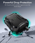 15W 3-in-1 Wireless Charging Station with CryoBoost (HaloLock) and AirPods Pro 3 Cyber Tough Case Bundle - Black - US Plug ESR ESR