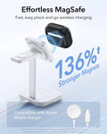 25W CryoBoost 3-in-1 Magnetic Charger (Qi2) and AirPods Pro 3 Orbit Hybrid Case Bundle - US Plug–White ESR ESR