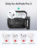 25W CryoBoost 3-in-1 Magnetic Charger (Qi2) and AirPods Pro 3 Pulse FlickLock Case Bundle - US Plug–White ESR ESR
