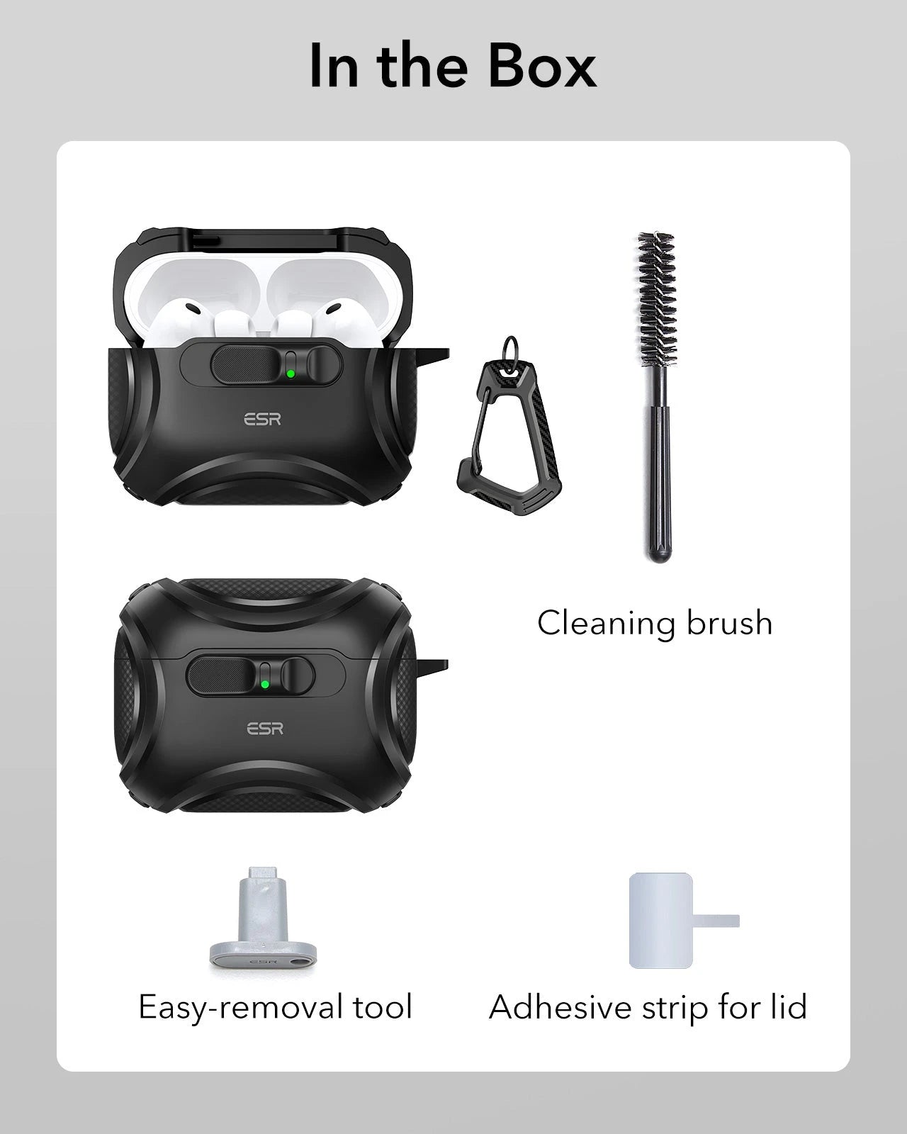 25W CryoBoost 3-in-1 Magnetic Charger (Qi2) and AirPods Pro 3 Pulse FlickLock Case Bundle - US Plug–White ESR ESR