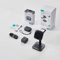 25W CryoBoost 3-in-1 Magnetic Charger (Qi2) and AirPods Pro 3 Pulse FlickLock Case Bundle - US Plug–White