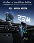 25W CryoBoost 3-in-1 Magnetic Charger (Qi2) and Car Charger (Air Vent)  Bundle - US Plug–White ESR ESR