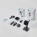 25W CryoBoost 3-in-1 Magnetic Charger (Qi2) and Car Charger (Air Vent)  Bundle - US Plug–White