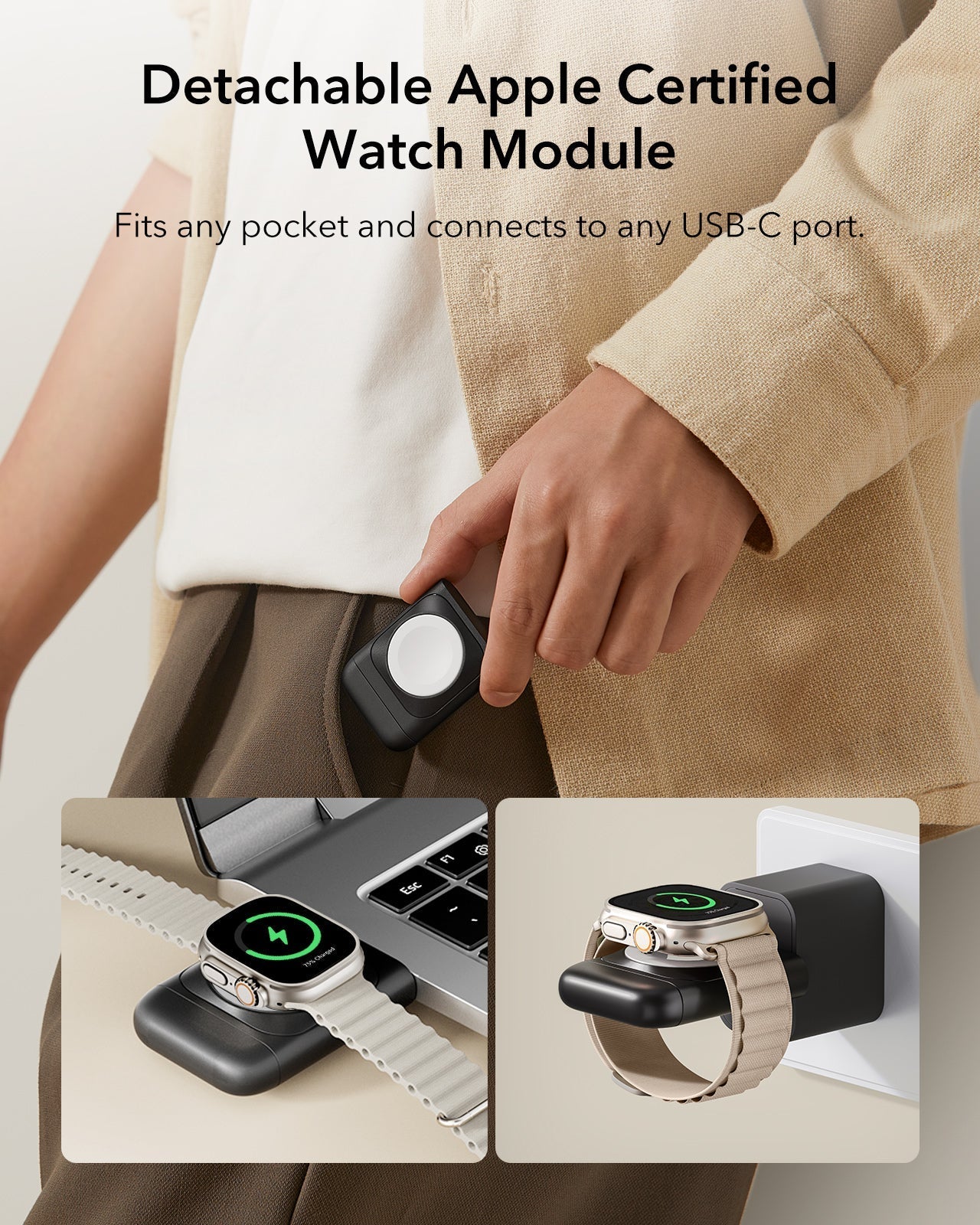 3-in-1 Magnetic Charging Station (15W) - Black - UK PLUG ESR ESR