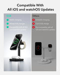 3-in-1 Watch Wireless Charging Set (HaloLock) - Black - US-Plug
