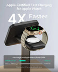 3-in-1 Watch Wireless Charging Set (HaloLock) - Black - US-Plug