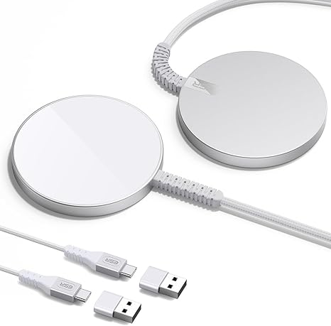Mini Wireless Charger (HaloLock) - Silver - 2 Pack ESR ESR