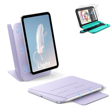 iPad mini (A20 Pro) AirStance Magnetic Case & Writing Bundle - Purple
