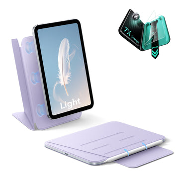 iPad mini (A20 Pro) AirStance Magnetic Protection Bundle - Purple