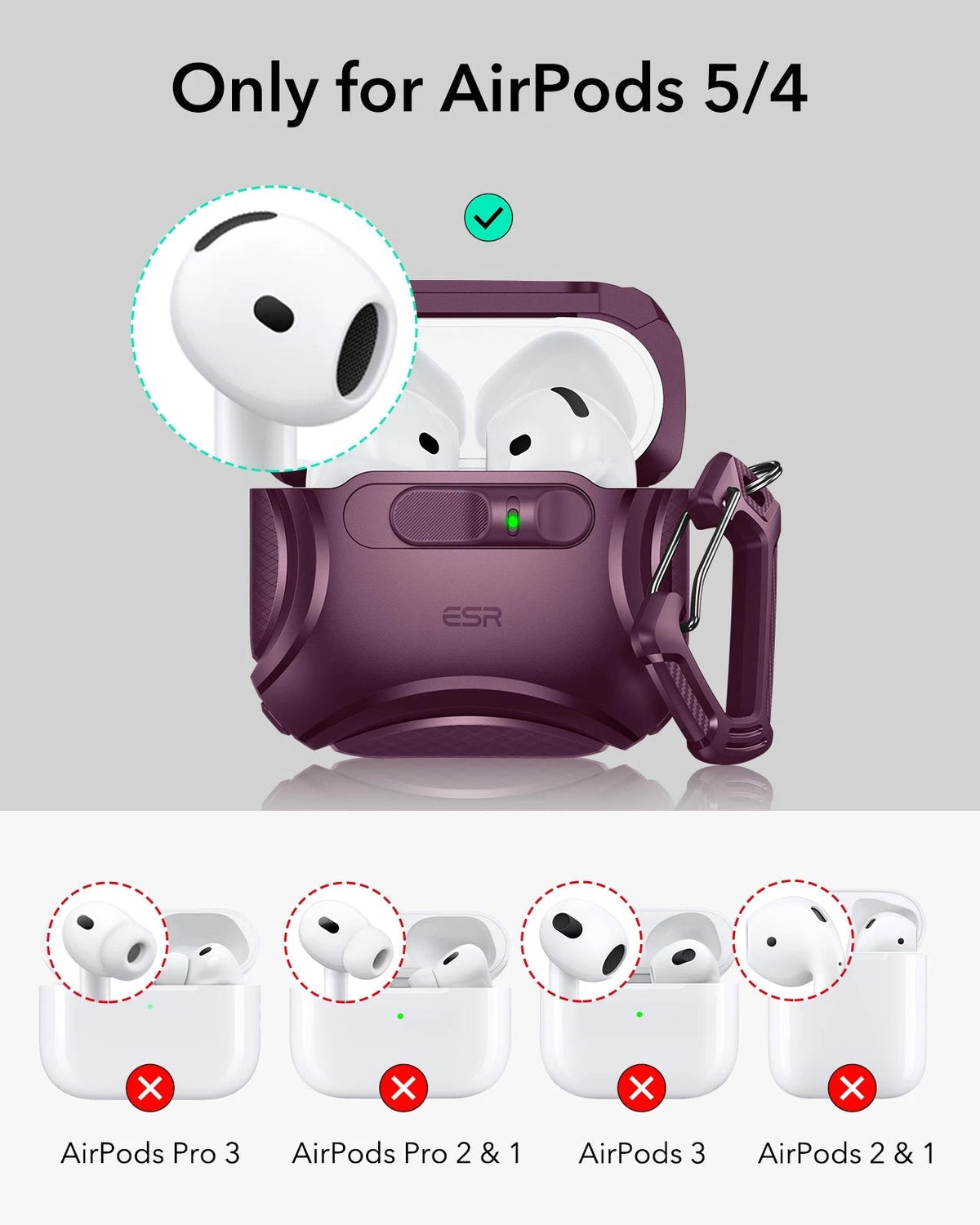 case only for airpods 5/4