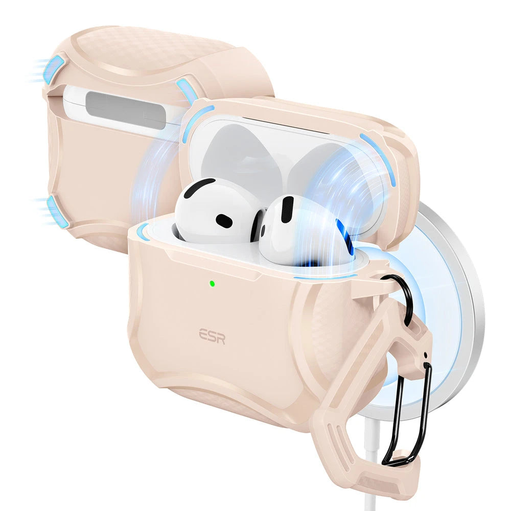 AirPods 4 Cyber FlickLock Case (HaloLock) - Titanium