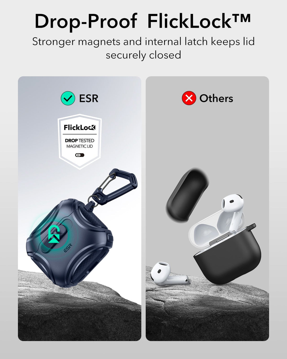 AirPods 5 Cyber FlickLock Magnetic Case - Blue ESR ESR