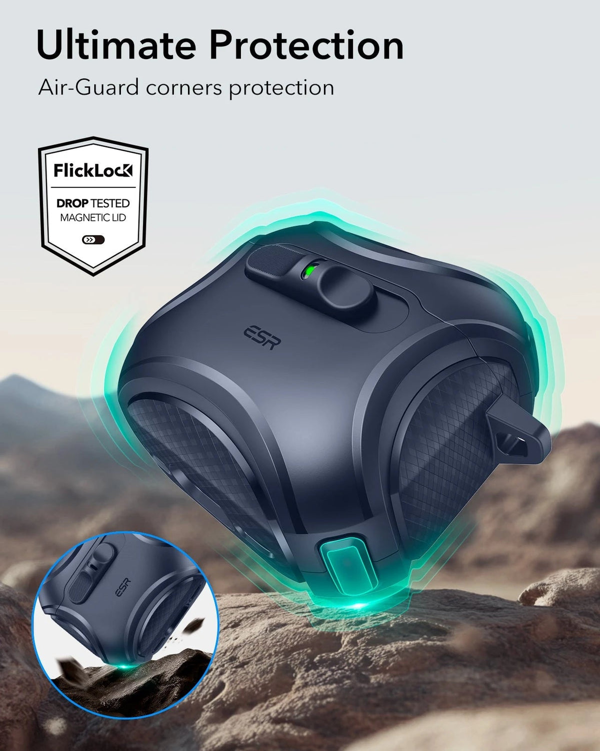AirPods 5 Cyber FlickLock Magnetic Case - Blue ESR ESR
