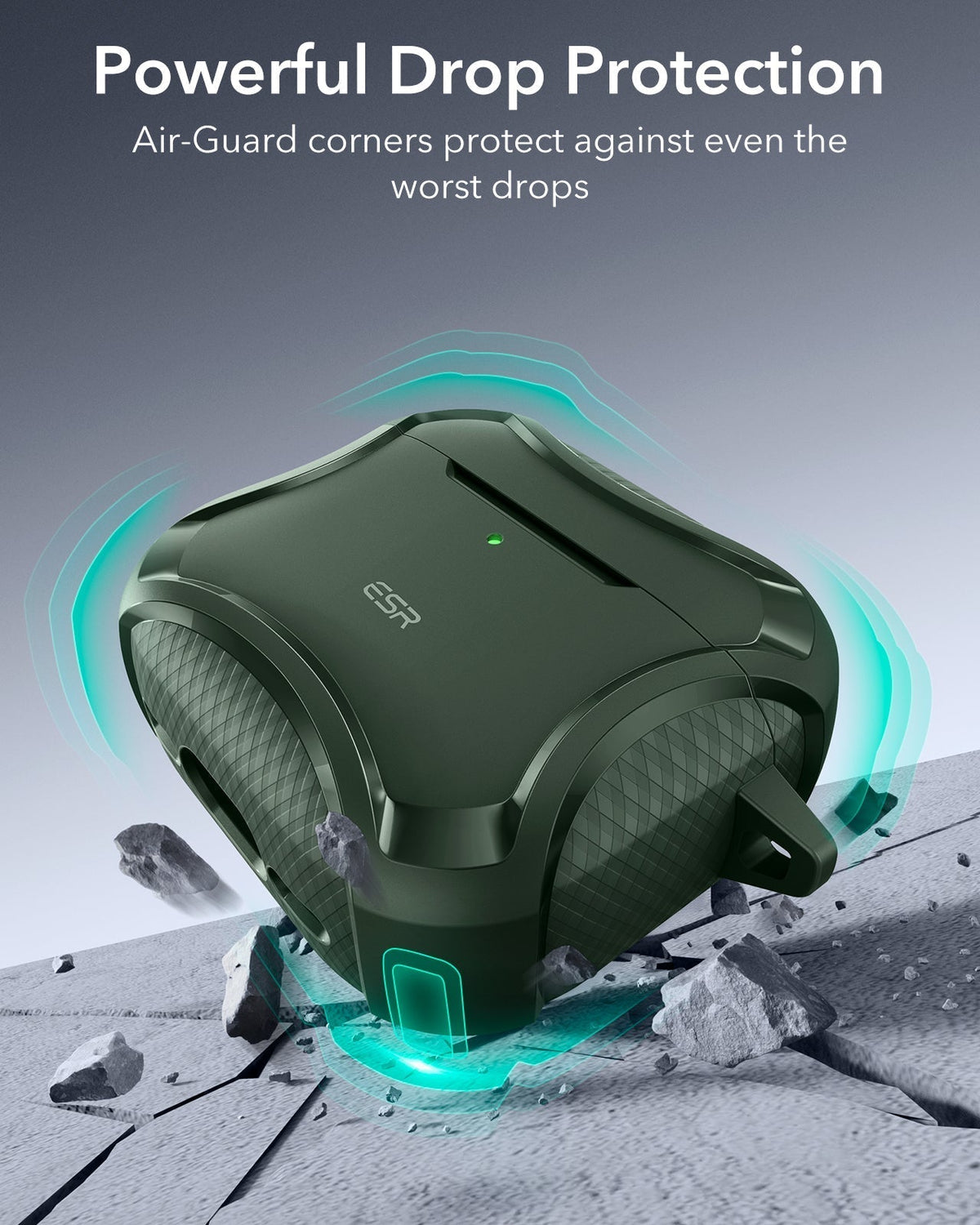AirPods 5 Cyber Tough Magnetic Case - Green ESR ESR
