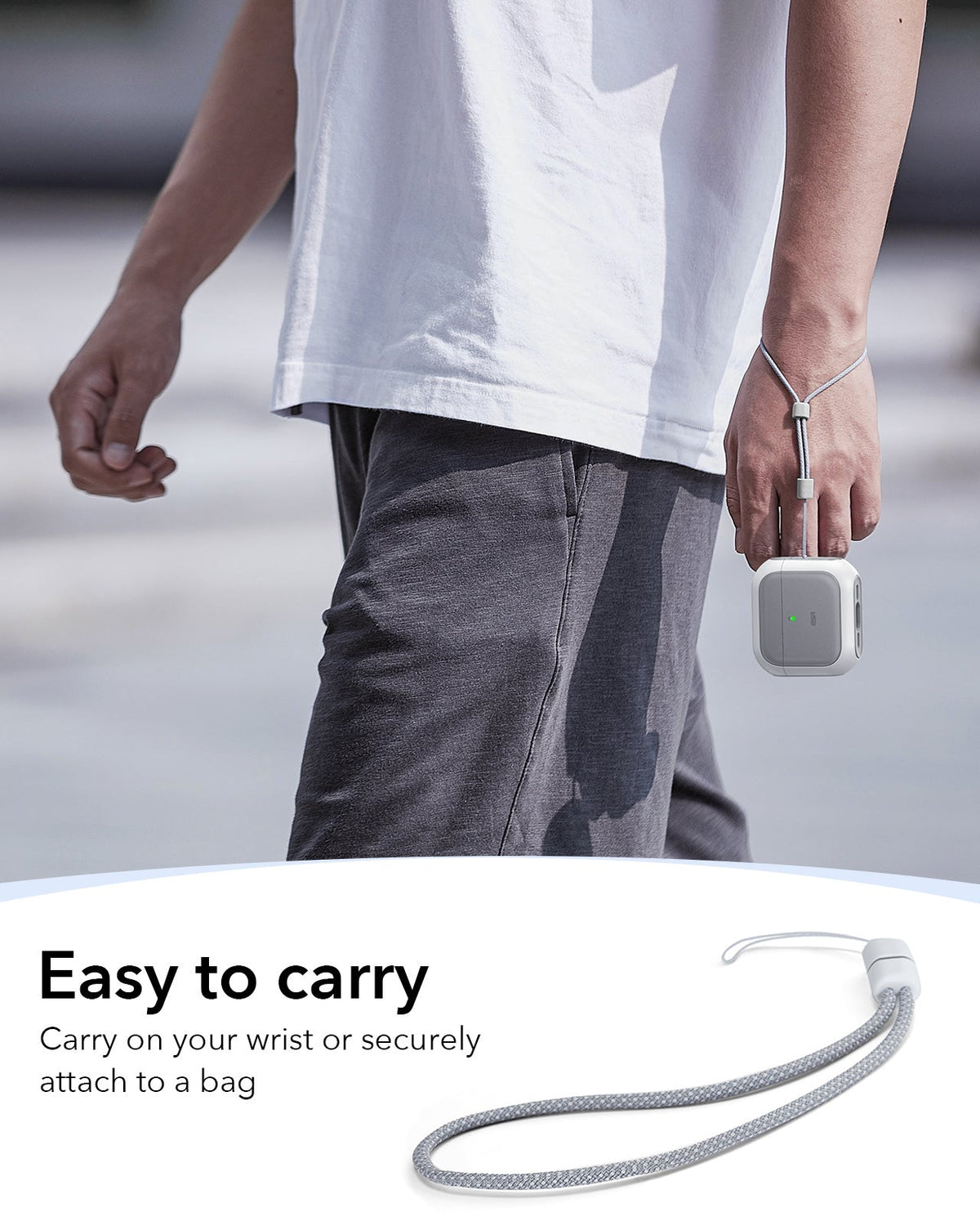 AirPods 5 Orbit Hybrid Magnetic Case - White ESR ESR