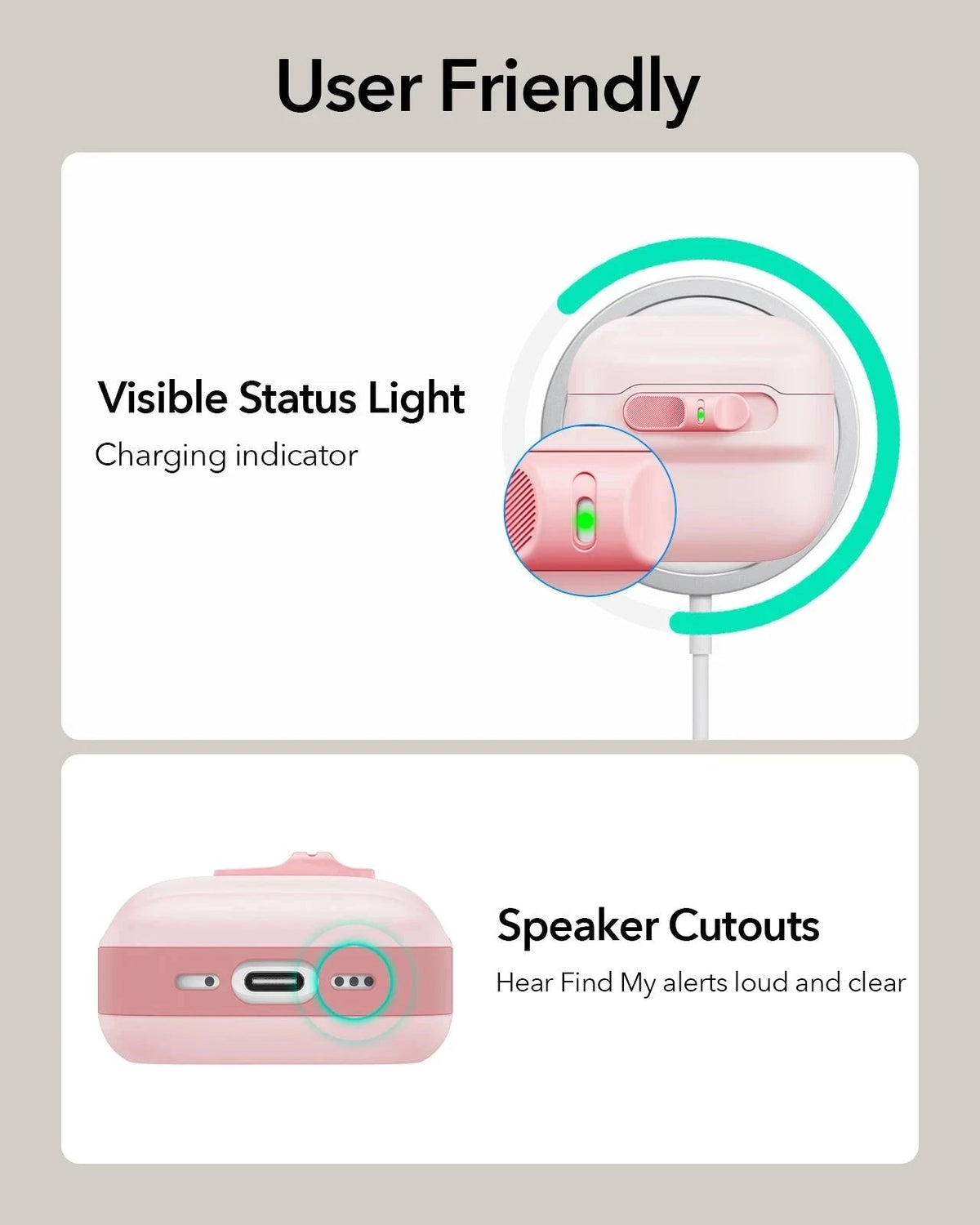 AirPods 5 Pulse FlickLock Magnetic Case - Pink ESR ESR