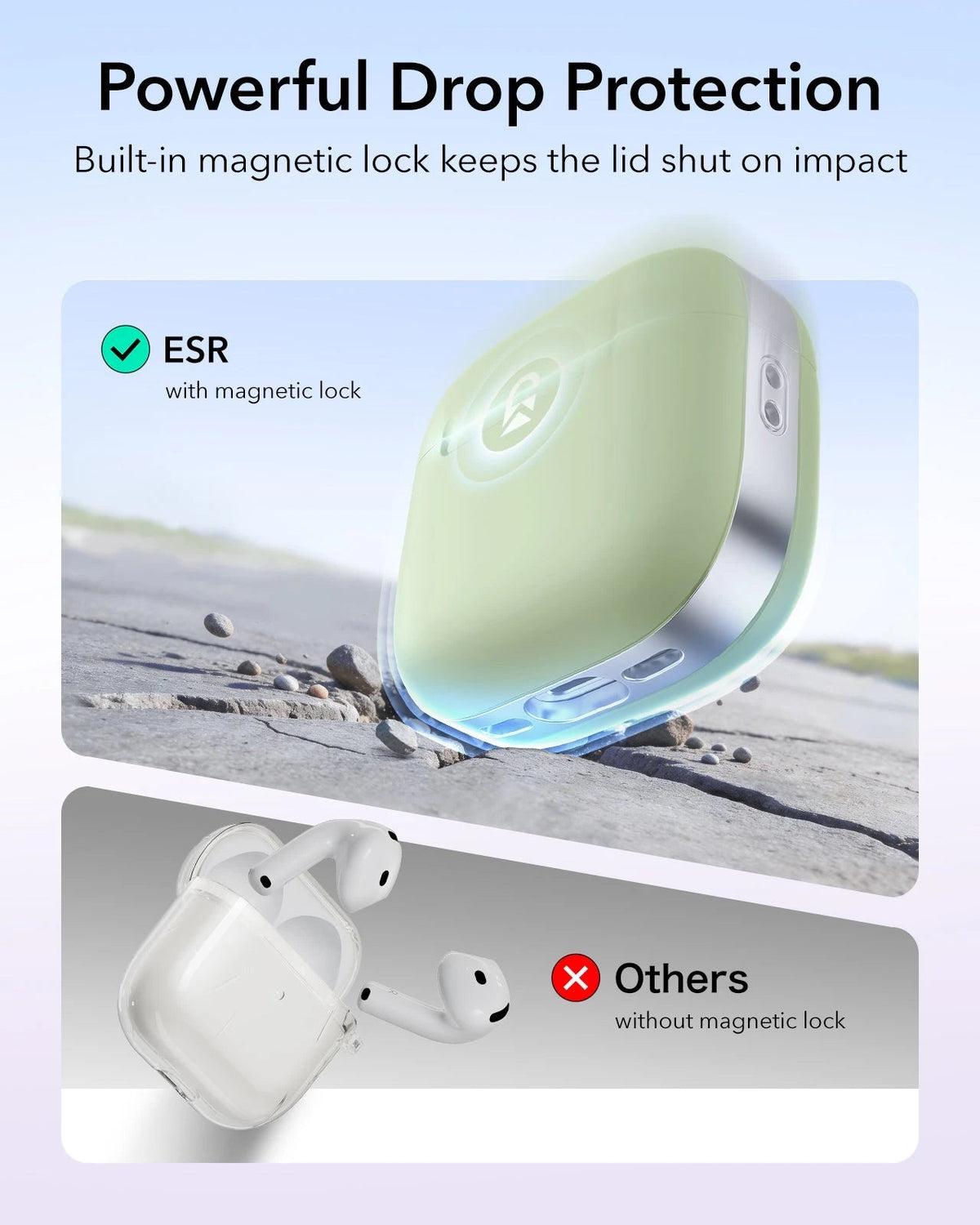 AirPods 5 Pulse Lite Magnetic Case - Light Green ESR ESR