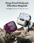 AirPods Pro 3 Cyber FlickLock Magnetic Case - Burgundy ESR ESR