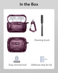 AirPods Pro 3 Cyber FlickLock Magnetic Case - Burgundy ESR ESR